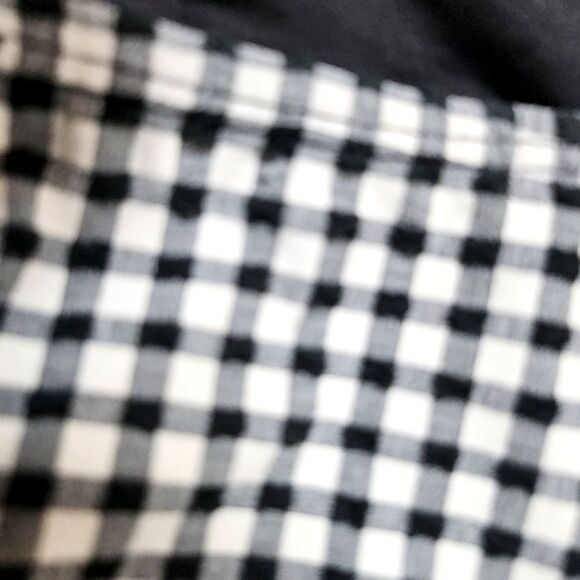 Betsey Johnson Underwire Bikini Ruffle Detail Swimsuit Black White Gingham XL - Picture 11 of 11